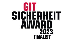 Das Logo des "GIT Sicherheit AWARD 2023 Finalist