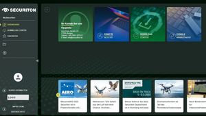 Ein Screenshot vom Dashboards des Serviceportals mySecuriton