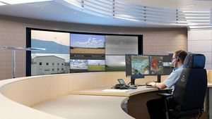Zentrale des SecuriDrone Perimeter-Management-Systems