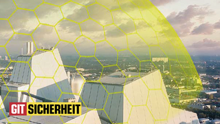 Das Bild zeigt eine Kuppel über einem Industriegebäude, welches dieses schützt. In der linken unteren Ecke ist das GIT Sicherheits-Logo zu sehen. 