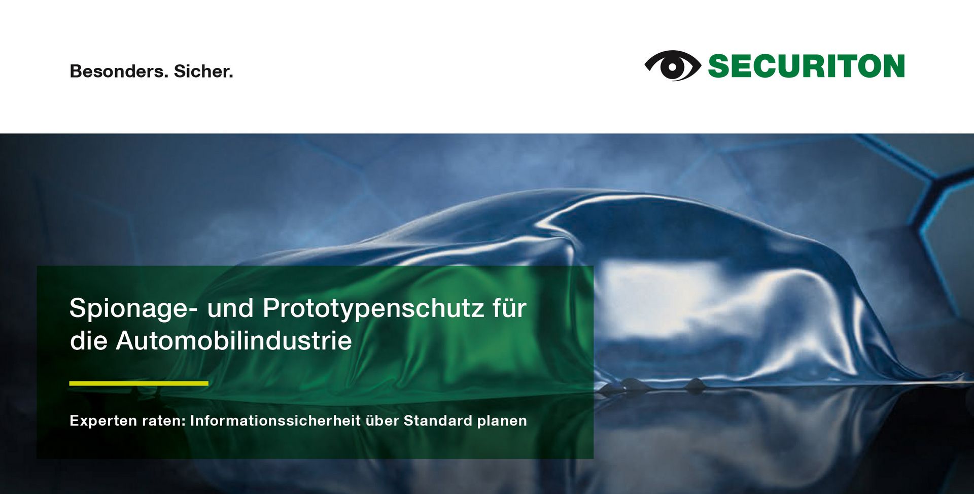 Das Titelbild des Securiton Whitepapers Automotive