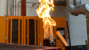 Aufsteigende Flamme bei der Wärmebehandlung bei C.A.PICARD