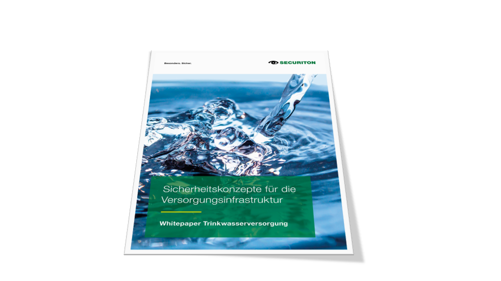 Deckblatt des Whitepapers "Sicherheitskonzept für die Versorgungsindustrie"