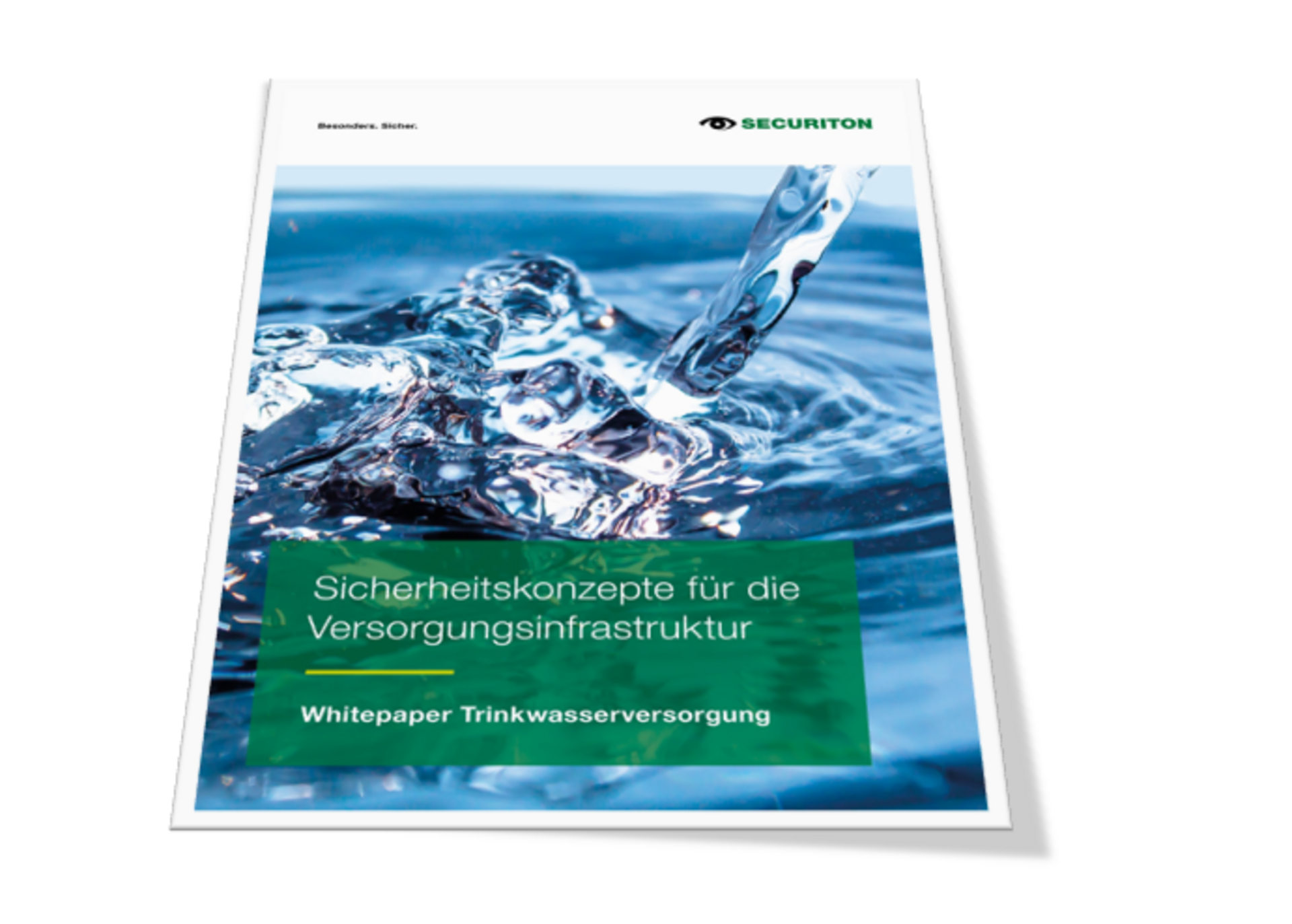 Das Whitepaper Trinkwasserversorgung als gedruckte Version