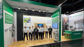 Der Messestand von Securiton Deutschland auf der Messe FeuerTrutz 2025