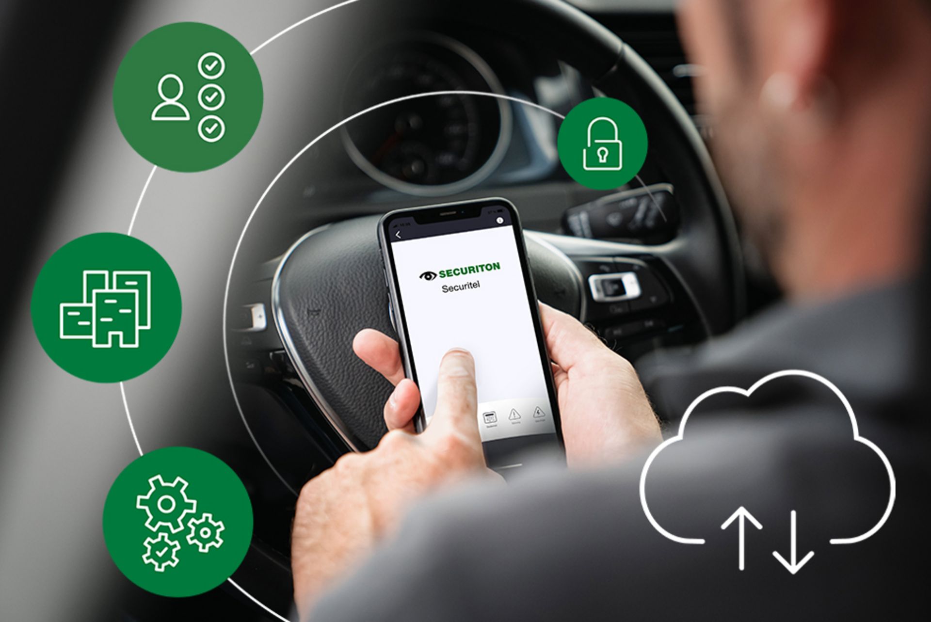 Securitel Mobile Control App im Einsatz