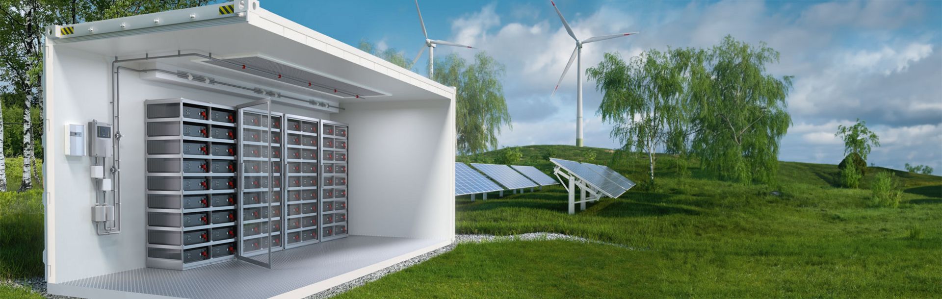 SecuriGAS ist in einem Batteriespeicher eingebaut. 