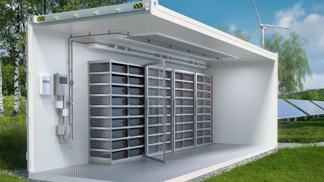 Batteriespeicher in Containern