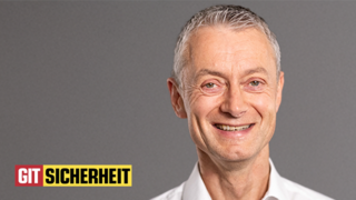 Ein Portraitbild von Frank Betsch, Bereichsleiter Vertrieb und Prokurist bei Securiton Deutschland, neben dem Logo der GIT Sicherheit. 