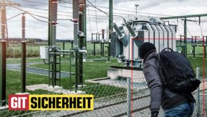 Eine unbekannte Person will sich Zutritt zu einem Umspannwerk verschaffen und wird dabei vom IPS VideoManager detektiert.