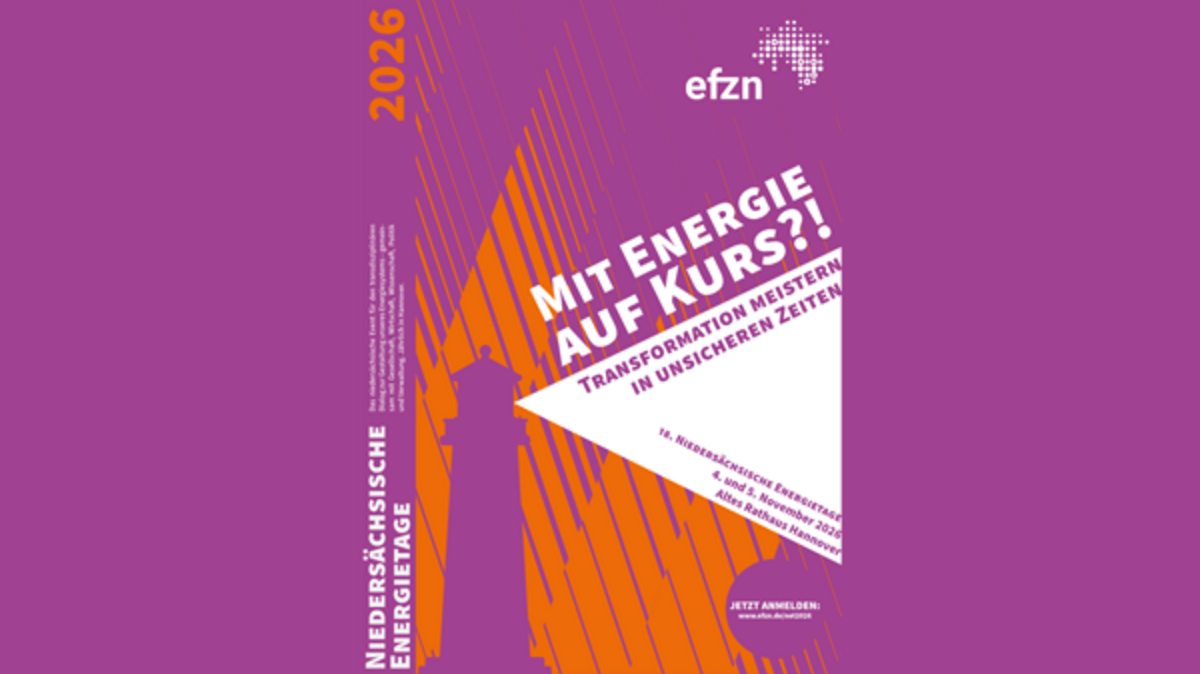 Der Flyer der Niedersächsischen Energietage. 