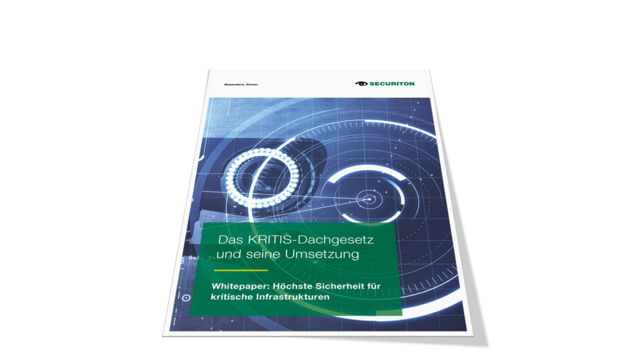 Deckblatt des Whitepapers "Das KRITIS-Dachgesetz und seine Umsetzung"