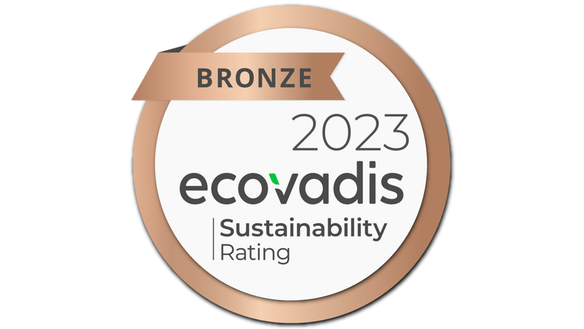 EcoVadis Nachhaltigkeits-Bronze-Auszeichnung 2023