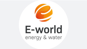 Das Logo der Messe E-World energy & water